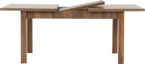 Széthúzható ebédlőasztal, tölgyfa lefkas, 160-203x90 cm, MONTANA STW
