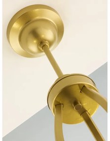 Jupiter 2109 - Csillár rúdon KASZMIR 3xE27/15W/230V fehér/arany/márvány dekor