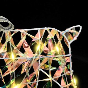 LED rénszarvasok 40 LED-del 7 pcs Többszínű PET