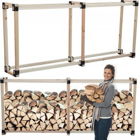 Kandalló fatartó állvány tűzifa tartó 1,1 m3 Tágas