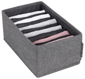 Drawer szürke rekeszes fiókrendszerező, 16,5 x 11 cm - Bigso Box of Sweden