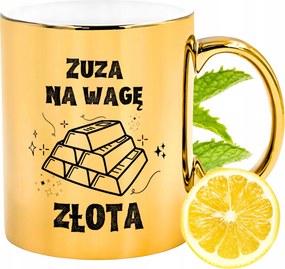 Prémium Arany Csillogó Bögre Zsuzsa Ajándék Nyomtatott Fotóval