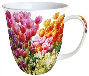 Tulipános porcelánbögre Tulips 400ml