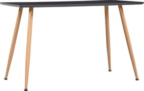 vidaXL tölgyszínű és szürke MDF étkezőasztal 120 x 60 x 74 cm