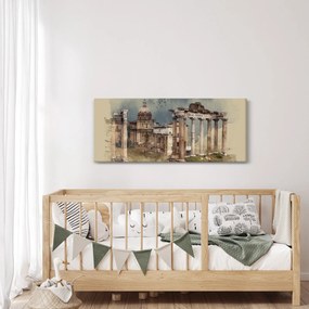 Kép - Forum Romanum, Róma, Olaszország (120x50 cm)
