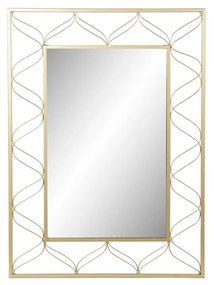 Modern design arany keretes fali tükör 70x98 cm