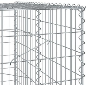 horganyzott vas gabion kosár fedéllel 650 x 100 x 200 cm