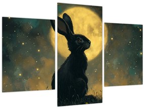 Kép - Nyúl és hold (90x60 cm)