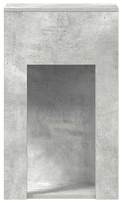 számítógépes toronyállvány fiókkal betonszürke 30x44x74cm beton