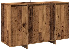 antik fa színű szerelt fa tálalószekrény 120x41x75 cm