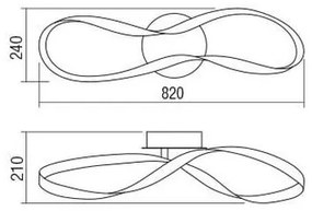 Redo 01-1414 - LED Dimmelhető mennyezeti lámpa NUBO LED/40W/230V fehér