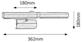Rabalux 3642 - Kép megvilágító PICTURE LIGHT 2xE14/40W/230V