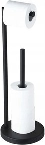 Fém Wc-papír Tartó Állvány Loft Fekete Nagy Wc-hez Fürdőszoba Wc