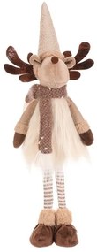 Karácsonyi dekoráció Álló szarvas, magasság 51 cm, bézs/barna
