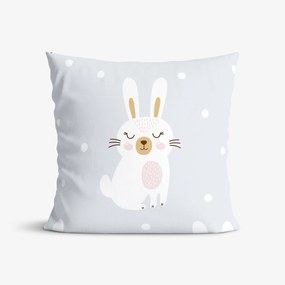 Goldea gyermek pamut párnahuzat - álmodozó nyuszik 50 x 60 cm