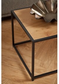 SARON dohányzóasztal tölgy/fekete