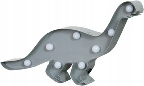 LED-es gyerekszoba lámpa Dinoszaurusz szürke 37cm