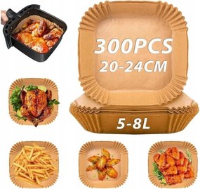 AirFryer Levegős Olajsütő Sütőpapír Készlet 300 Db 20CM