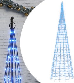 vidaXL kék LED karácsonyfa zászlórúdra 3000 LED 800 cm