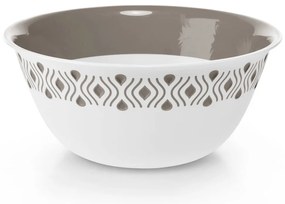STEFANPLAST Műanyag tál Tosca 29 cm átmérőjű fehér/világosszürke