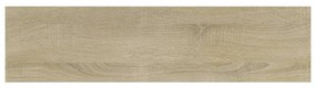4 db sonoma tölgy színű szerelt fa könyvespolc 40 x 10 x 1,5 cm