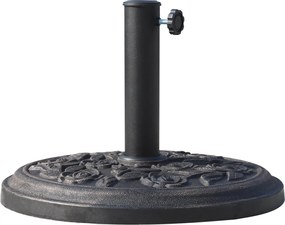 Outsunny 9 kg Kör alakú Üvegszálas Napernyőtartó 38mm/48mm-es Polcokhoz Ø45.5x31 cm Bronz | Aosom