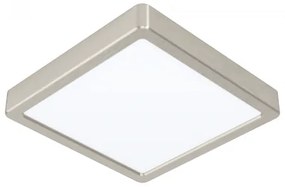 LED panel , 16.5W , falon kívüli , négyzet , természetes fehér , matt nikkel keret , EGLO , FUEVA 5 , 99253