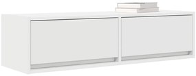 TV Szekrény Fehér 100x31x25,5 cm Műszaki Fa