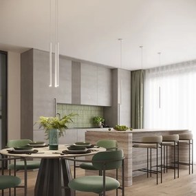 Sollux SL.1337 - Csillár zsinóron ARCHE 1xG9/8W/230V fehér