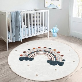 Krémszínű gyerek szőnyeg ø 120 cm Comfort – Mila Home