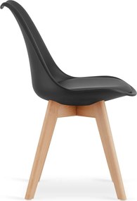 Étkező garnitúra 1 + 4, MADO ARTISAN asztal 80x80 + BALI MARK szék fekete