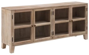 Natúr színű mangófa tálalószekrény 160x71 cm – Ixia