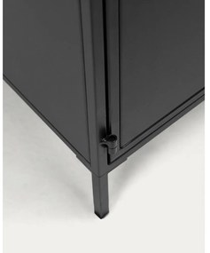 Fekete acél komód 160x72x35 cm Shantay – Kave Home