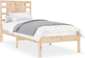 vidaXL Single tömör fa ágykeret 90 x 190 cm