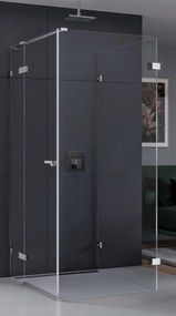 New Trendy Eventa zuhanykabin 100x80 cm négyszögletes króm fényes/átlátszó üveg EXK-4599