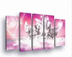 Vászonkép 150x100 Pegazus szárnyas ló repülés ég mágia fantázia álom szabadság