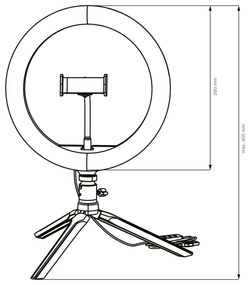 Polux SELFIE 327604 Asztali lámpa 1x10W/LED 2700K-4000K-6000K 240lm IP20