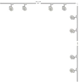 Zuma Line 3591 - Spotlámpa sínrendszerhez MASTER 8xGU10/15W/230V fehér