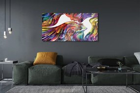 Üvegképek Színes kép arcok 100x50 cm
