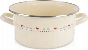 Zománcozott Főzőedény Hagyományos Gáz Indukciós 24 cm 4L