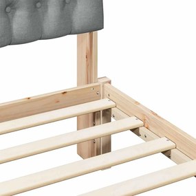 Ágykeret Kárpitozott Fejtámlával fejtámlával Barna 200 x 200 cm