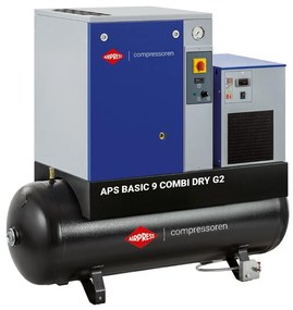 Csavarkompresszor APS 9 Basic G2 Combi Dry 10 bar 10 LE/7,5 kW 984 l/min 500 l 362959