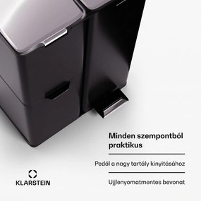 Klarstein Tiyo 3 az 1-ben szemetes 60 L levehető vödrökkel, soft-close záródás