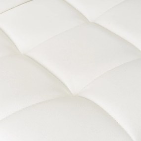 Fehér bőr utánzat állítható magasságú bárszék szett 2 db-os (ülésmagasság 93 cm) – Casa Selección