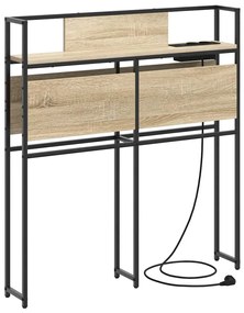 Tároló fejtámla polcokkal tárolóval sonoma tölgy 100 cm Faanyag
