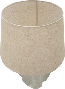 Krémszínű asztali lámpa textil búrával (magasság 63 cm) Ester – Mauro Ferretti