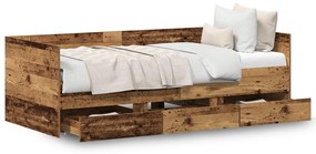 Rusztikus Nappaliágy Régi fa F.Engineered wood 90 x 200 cm