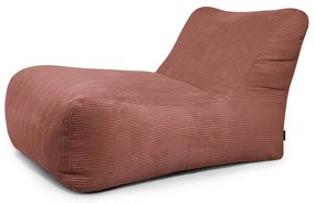 Téglavörös kordbársony babzsákfotel Lounge 100 – SLOWDOWN