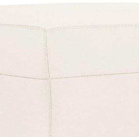 krémszínű műbőr pad 70 x 35 x 41 cm