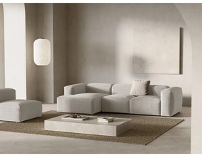 Bézs kordbársony sarokkanapé (bal oldali-heverő résszel) Bergano – Cosmopolitan Design